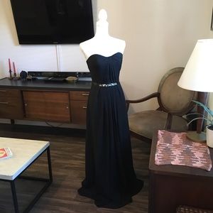 Black floor length evening/formal gown
